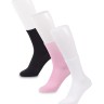Носки женские (3 пары) Smooth ASW-0007 35-39 черн/бел/роз (Artsocks)