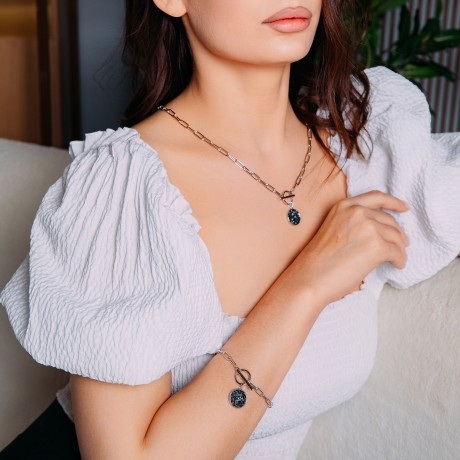 Колье SSHA B2009SW-N01.15 BR/S Fiore Luna