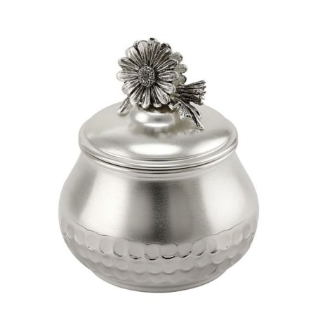 Сахарница "Ромашка" малая медная кованая посереб.