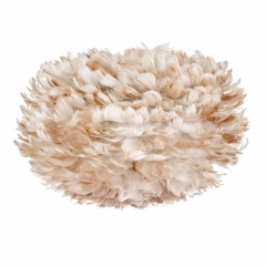 Плафон Eos light brown, перья, 45х30 см.