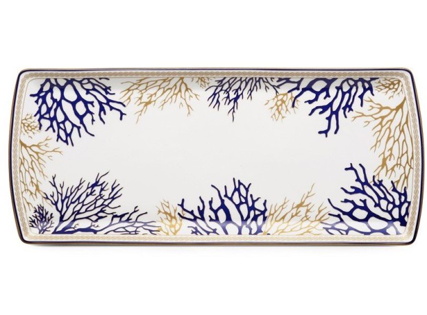 Блюдо прямоугольное Corallo, 35х15 см. Pozzi Milano 1876