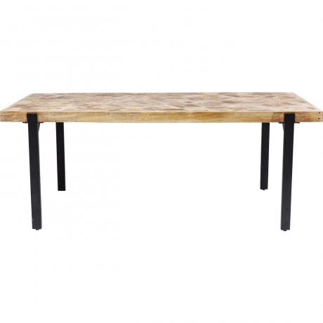 Стол Tortuga, коллекция "Черепаха", ручная работа 180*77*90, Манго, МДФ, Сталь, Коричневый