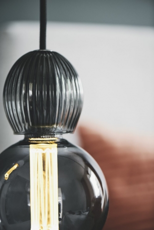 Подвесной светильник стекло/дымчатый, диаметр, 8см. CPH LITE Halo Design