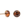 Пусеты Smoked Topaz SWE297 ST RG Fiore Luna