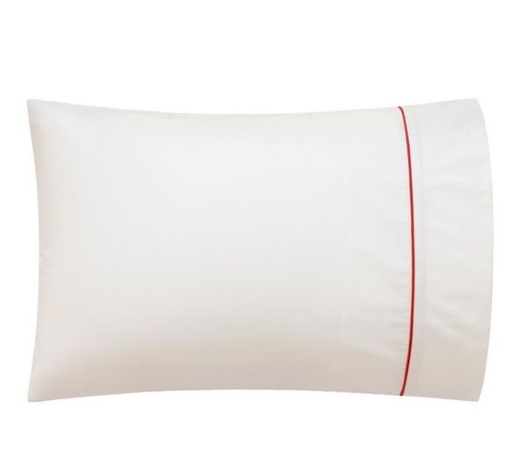 Наволочка "HOTEL LUX", сатин, 50х70см. экрю/терракотовый, BOVI