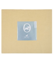 Простыня на резинке (LB) "linen", 180x200x30см. горчичный, BOVI