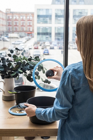 Крышка, 20 см. синяя, Squality