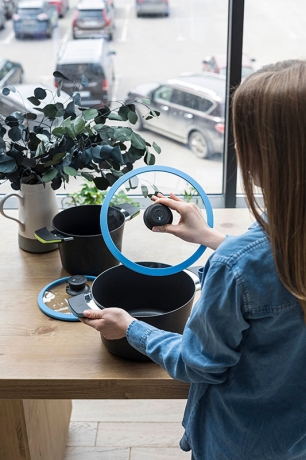 Крышка, 20 см. синяя, Squality