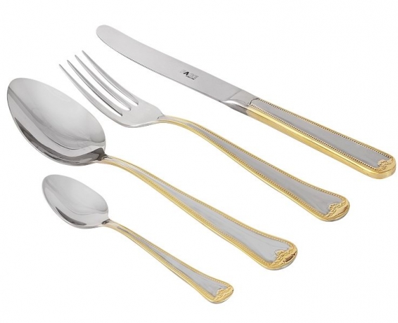 Набор столовых приборов Face Falperra Gold, 12 персон, 75 предметов