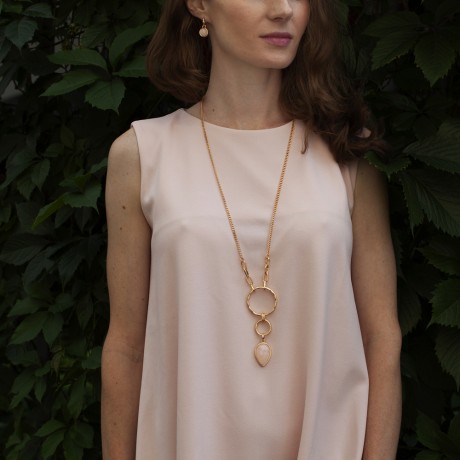 Колье ROSE QUARTZ