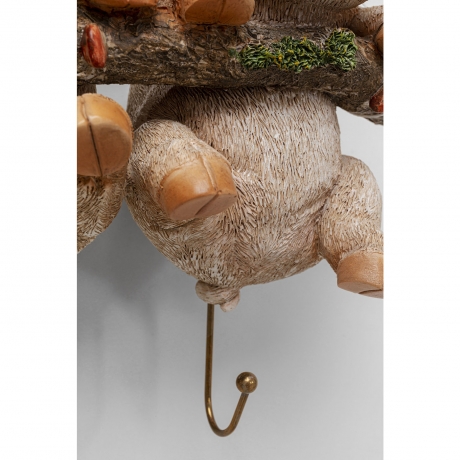 Вешалка настенная Pigs, коллекция "Поросята" 30*21*11, Полирезин, Бежевый