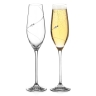 Набор бокалов для шампанского Силуэт, 0,21 л. 2 шт. Diamante