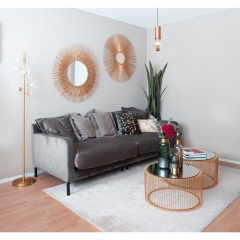 Столик кофейный Wire, коллекция "Провода", количество предметов 2 70*34*70, Стекло, Сталь, Медный