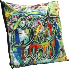 Подушка And I Love You, коллекция "Я Люблю Тебя" 45*10*45, Полиэстер, Хлопок, Вискоза, Мультиколор