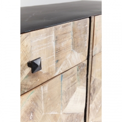 Буфет Tortuga, коллекция "Черепаха", ручная работа 160*86*39, Манго, Сталь, Коричневый