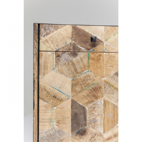 Буфет Tortuga, коллекция "Черепаха", ручная работа 160*86*39, Манго, Сталь, Коричневый