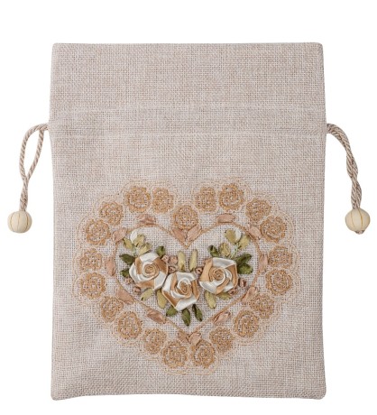 LK-27 Мешочек из льна "Симфония любви"