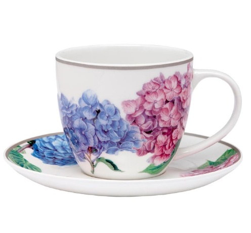 ASHDENE Чашка с блюдцем Hydrangeas