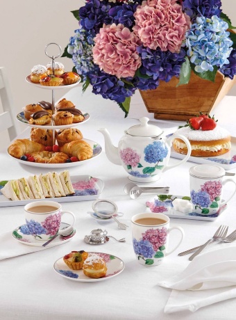 ASHDENE Чашка с блюдцем Hydrangeas