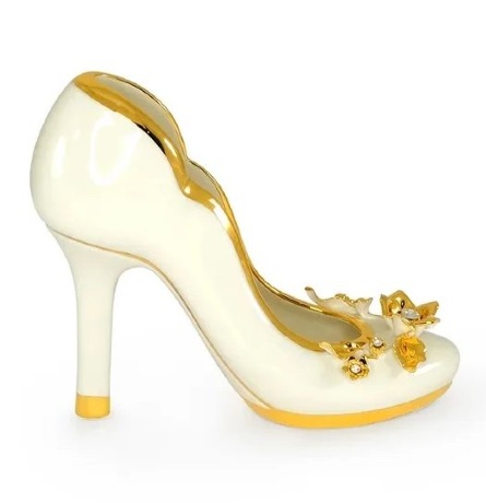Сувенир туфелька, 19х7,5х17 см. EMOZIONI, керамика, swarovski