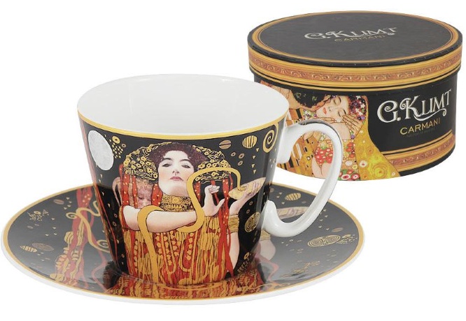 Чашка с блюдцем Медицина (Г.Климт), 250 мл. Carmani