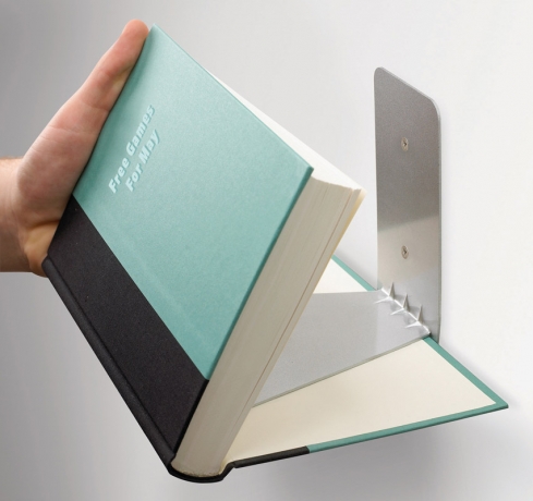 Полка книжная Conceal малая сталь