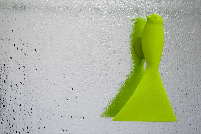 Очиститель для стекол и зеркал Sparrow, зеленый, Qualy