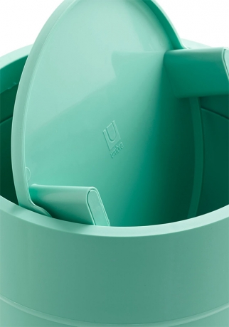 Контейнер мусорный Touch с крышкой, морская волна, Umbra