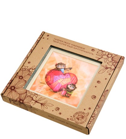 SZ-439 Панно керамическое "Крепкой семье - большая любовь" 10х10