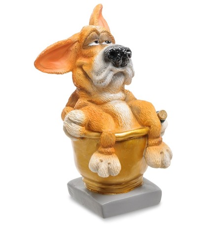 RV-905 Статуэтка Собака Фоксхаунд "Желаю полной золотой чаши" (W.Stratford)
