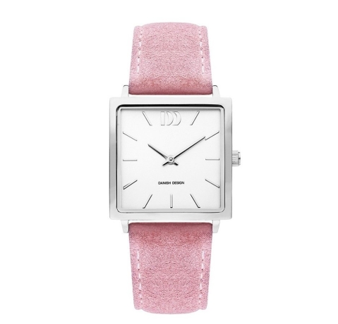 Часы MIAMI Silver Pink Suede Danish Design