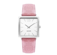 Часы MIAMI Silver Pink Suede Danish Design