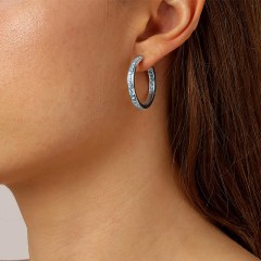 Серьги JUSTINA SS LIGHT BLUE