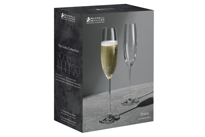 Набор бокалов для шампанского Calia, 0,245 л. 2 шт. Maxwell & Williams