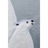 Подушка Polar Bear, 45х45х8, Бархат, Полипропилен, Серый
