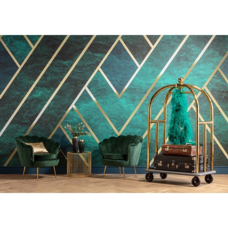 Кресло Water Lily, коллекция "Кувшинка" 85*78*78, Полиэстер, Сталь, Зеленый