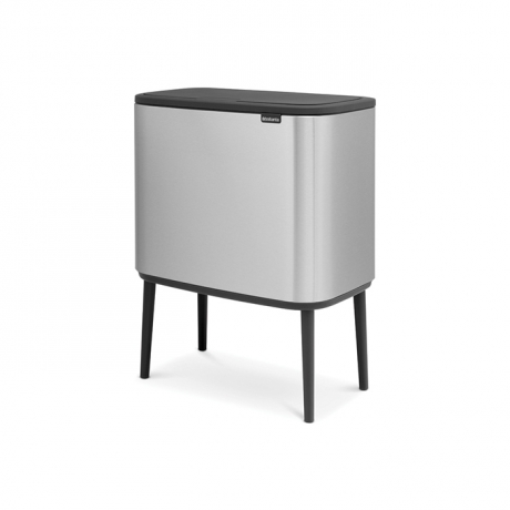 Мусорный бак Touch Bin Bo (11 л + 23 л), Стальной матовый (Fingerprint Proof) Brabantia