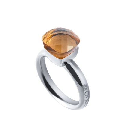 Кольцо Firenze champagne 18 мм. 612073 BR/S Qudo