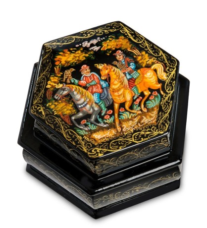 ШК-85/24 Шкатулка "Соколиная охота"