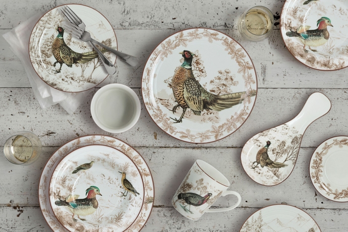 Тарелка закусочная Охота, 21 см. Imari