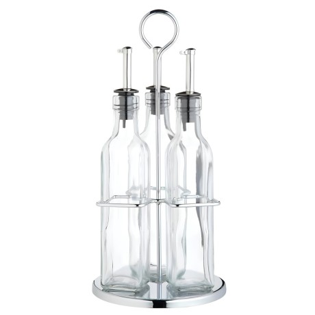 Набор из 3 стеклянных бутылок для масла и уксуса World of Flavours, 270 мл. Kitchen Craft