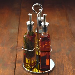 Набор из 3 стеклянных бутылок для масла и уксуса World of Flavours, 270 мл. Kitchen Craft