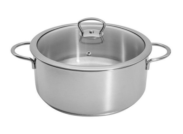 Кастрюля-сотейник Кулинария, 24 см. 4,8 л. Metalac