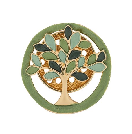 Брошь Дерево в круге XZ1160.16 G/G Shadore