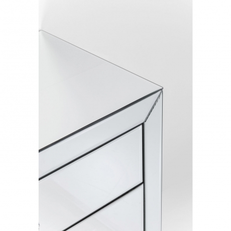 Комод Luxury, 71х76х41 см. МДФ, Стекло, Бесцветный