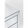 Комод Luxury, 71х76х41 см. МДФ, Стекло, Бесцветный