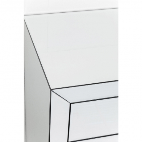 Комод Luxury, 71х76х41 см. МДФ, Стекло, Бесцветный