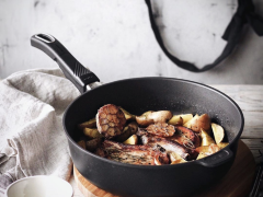 Сковорода высокая со съемной ручкой, 32 х 7 см. Gastrolux