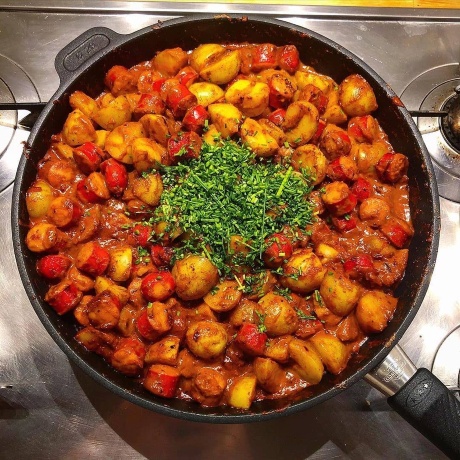 Сковорода высокая со съемной ручкой, 32 х 7 см. Gastrolux