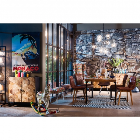 Люстра Pipeline, коллекция "Трубопровод" 89*128*89, Сталь, Стекло, Бесцветный